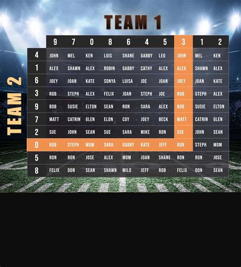 Free Online Super Bowl Squares Contests .